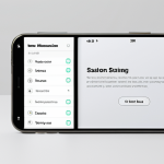 **Minimalist UX/UI Design:** A clean, modern app interface with a simple white background. Features clear typography, subtle micro-interactions (e.g., a button subtly changing color on hover), and a focus on easy navigation. The overall feeling is uncluttered and intuitive.